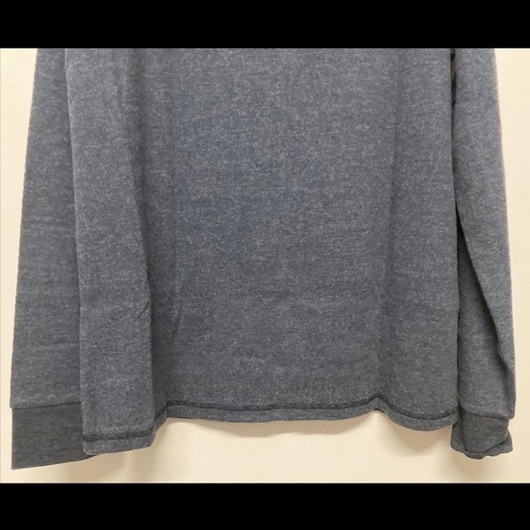 Flag & Anthem Men's Hoodie 1/4 Zip Up Hooded Pullover Sweater Medium Blue Pocket - Picture 11 of 15